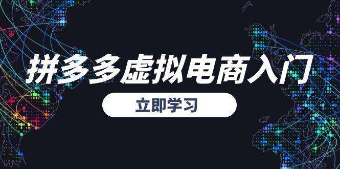 拼多多虚拟电商入门，精准选品方法论，无货源模式起盘技巧